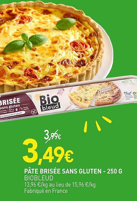 PÂTE BRISÉE SANS GLUTEN - 250 G