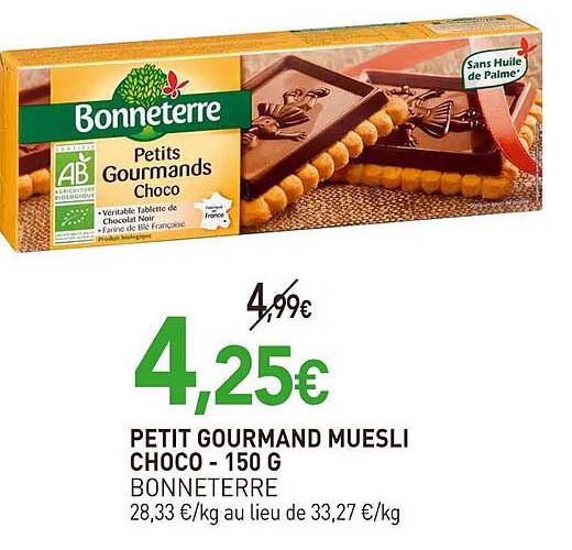 PETIT GOURMAND MUESLI CHOCO - 150 G