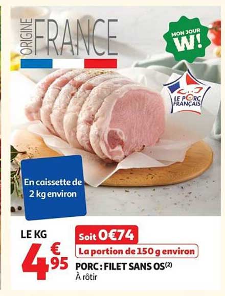 PORC : FILET SANS OS