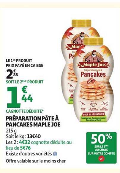 PRÉPARATION PÂTE À PANCAKES MAPLE JOE