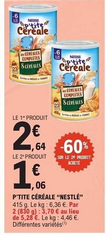 P'tite Céréale "NESTLÉ"