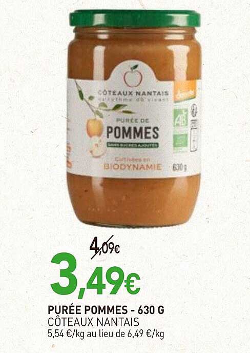 PURÉE POMMES - 630 G
