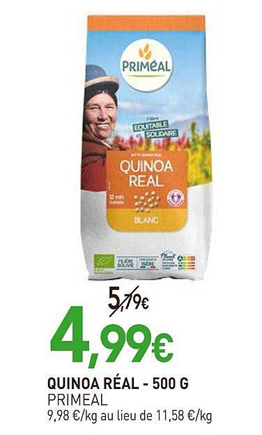 QUINOA RÉAL - 500 G PRIMAL