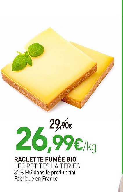 RACLETTE FUMÉE BIO