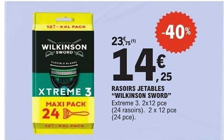 RASOIRS JETABLES “WILKINSON SWORD”