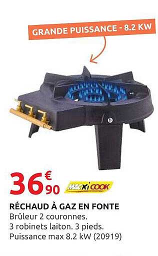 RÉCHAUD À GAZ EN FONTE