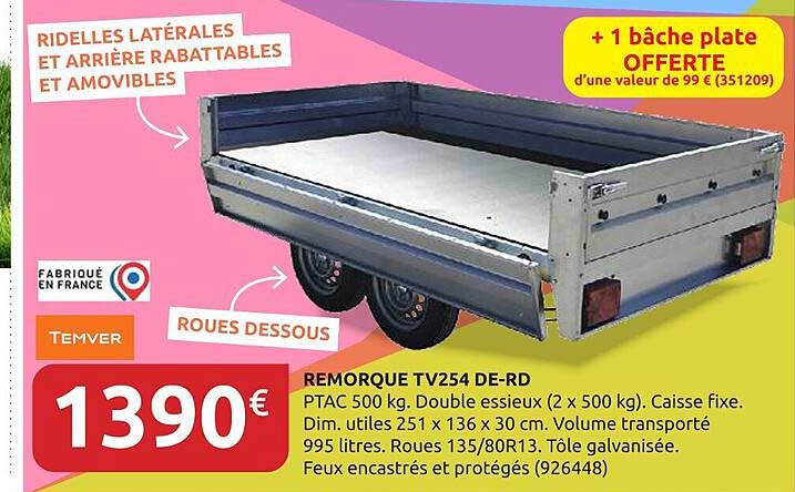 REMORQUE TV254 DE-RD