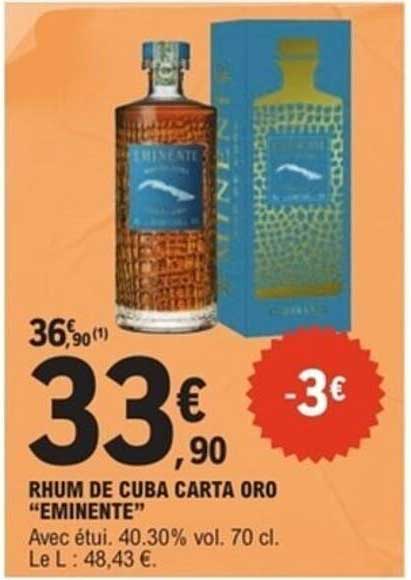 RHUM DE CUBA CARTA ORO “EMINENTE”