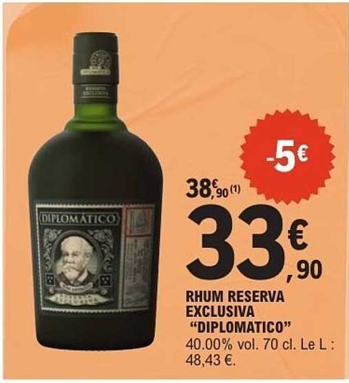 RHUM RESERVA EXCLUSIVA "DIPLOMATICO"