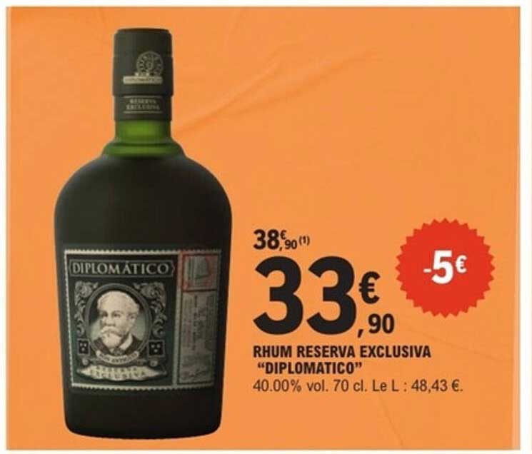 RHUM RESERVA EXCLUSIVA "DIPLOMATICO"