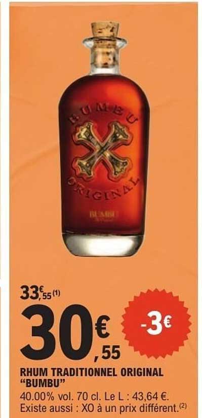 RHUM TRADITIONNEL ORIGINAL “BUMBU”