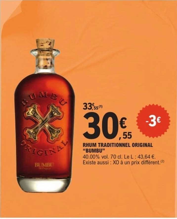 RHUM TRADITIONNEL ORIGINAL "BUMBU"