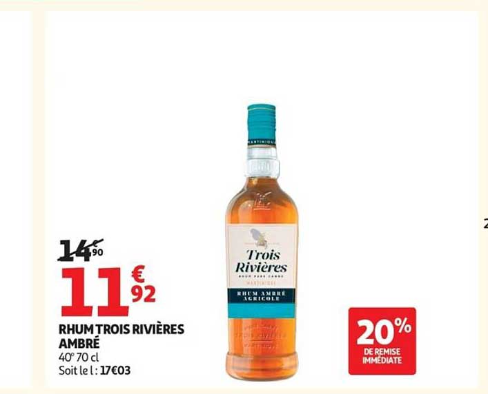 Rhum Trois Rivières Ambré