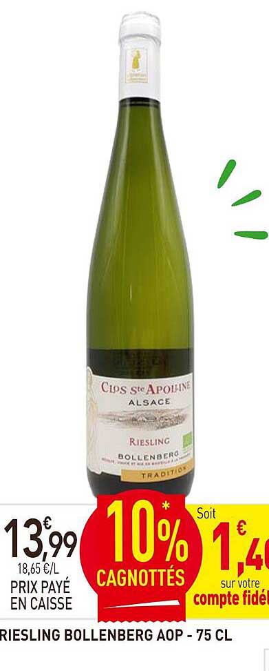 RIESLING BOLLENBERG AOP - 75 CL