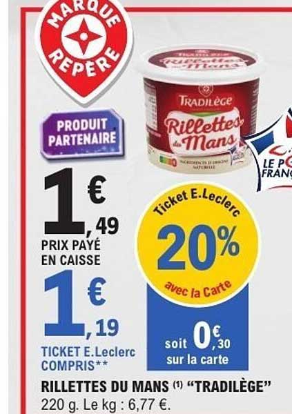 RILLETTES DU MANS "TRADILÈGE"