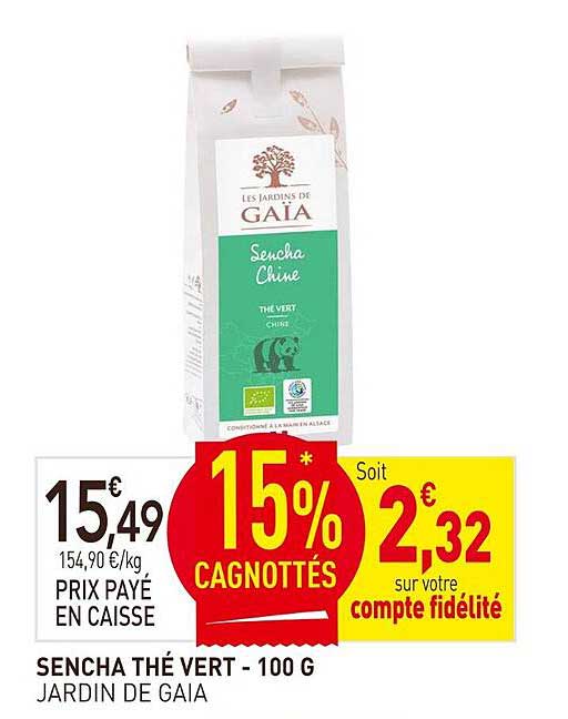 SENCHA THÉ VERT - 100 G