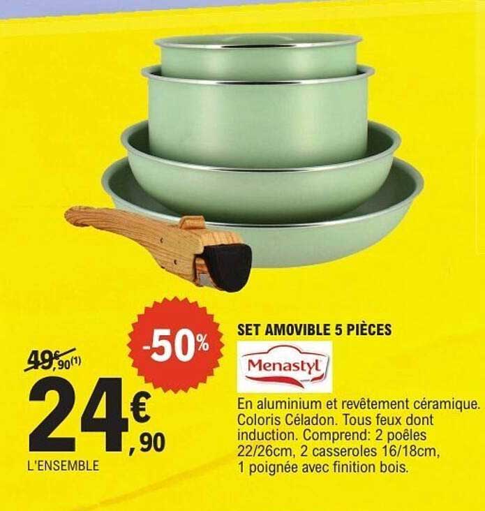 SET AMOVIBLE 5 PIÈCES