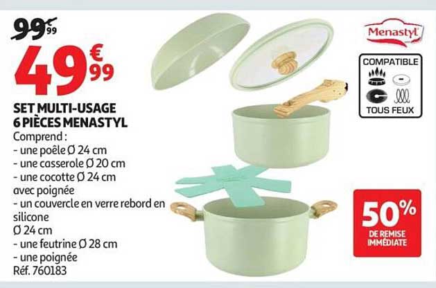 SET MULTI-USAGE 6 PIÈCES MENASTYL