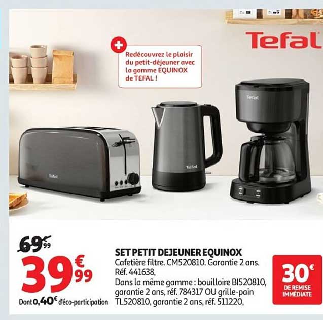 SET PETIT DEJEUNER EQUINOX