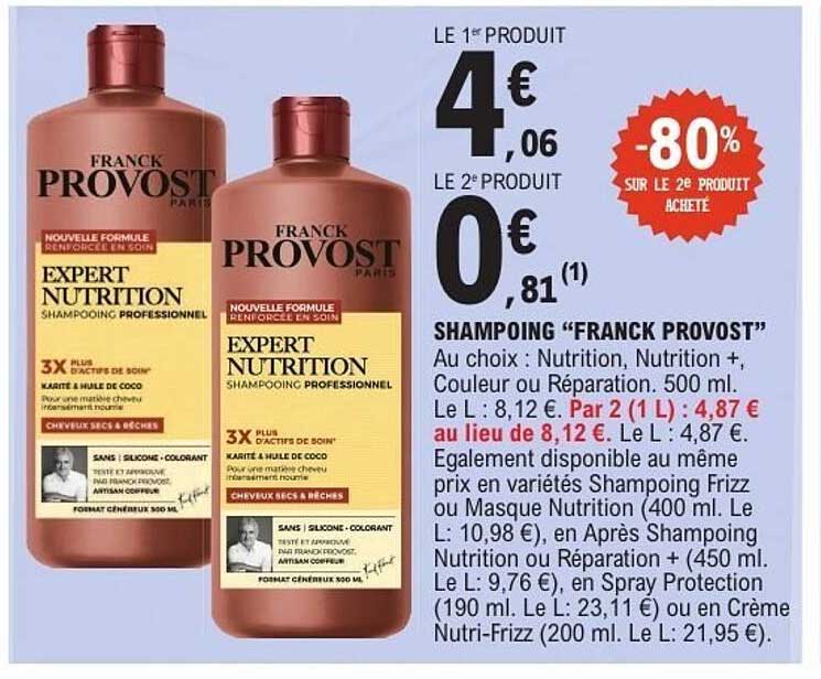 SHAMPOING "FRANCK PROVOST"