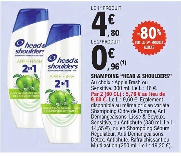 SHAMPOING “HEAD & SHOULDERS”