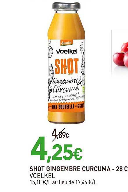 SHOT GINGEMBRE CURCUMA - 28 CL