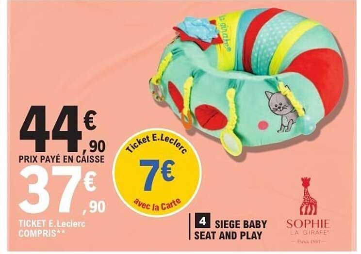 SIÈGE BABY SEAT AND PLAY SOPHIE LA GIRAFFE