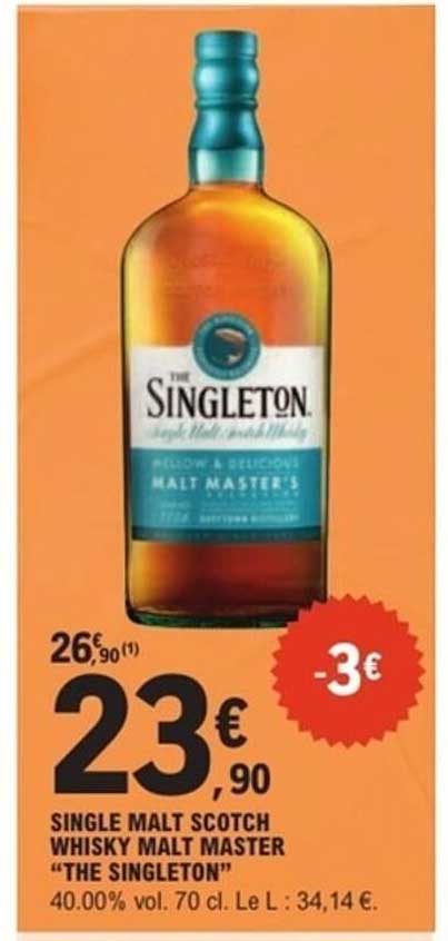 SINGLE MALT SCOTCH WHISKY MALT MASTER "THE SINGLETON"