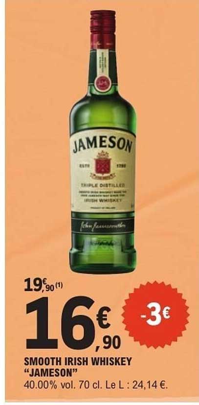 SMOOTH IRISH WHISKEY “JAMESON”
