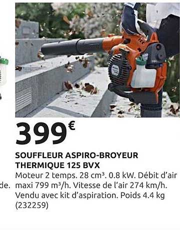 SOUFFLEUR ASPIRO-BROYEUR THERMIQUE 125 BVX