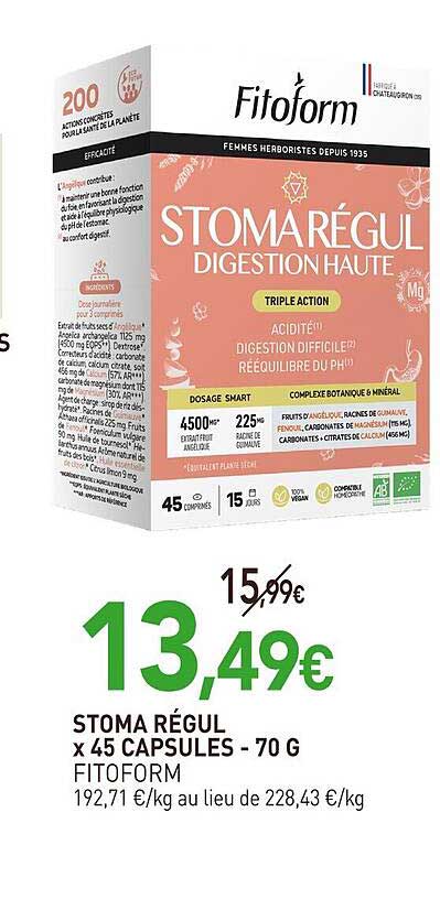 STOMA RÉGUL x 45 CAPSULES - 70 G