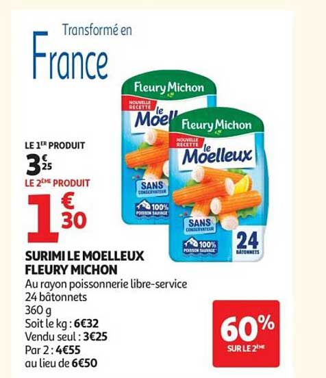 SURIMI LE MOELLEUX FLEURY MICHON