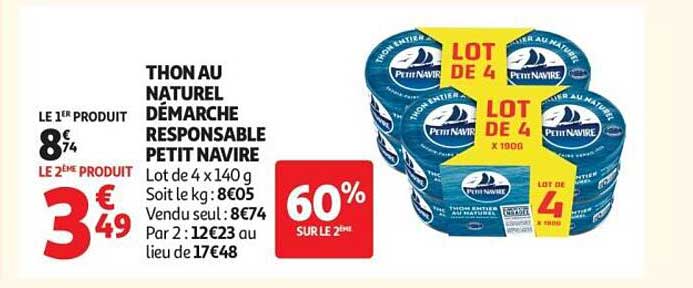 THON AU NATUREL DÉMARCHE RESPONSABLE PETIT NAVIRE