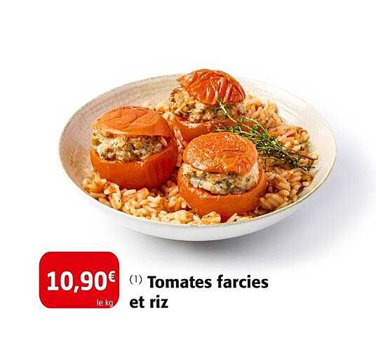 Tomates farcies et riz