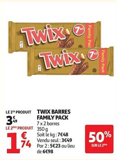TWIX BARRES FAMILY PACK