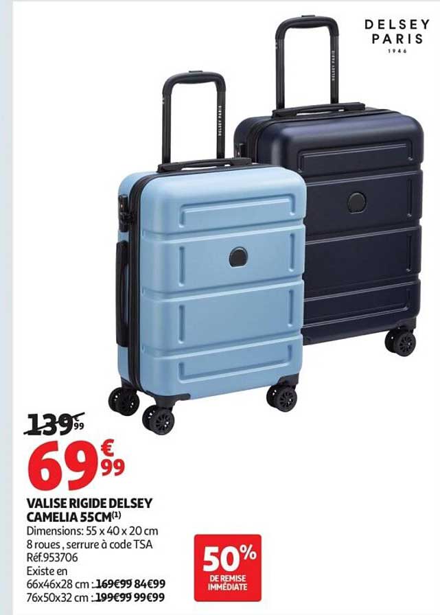 VALISE RIGIDE DELSEY CAMELIA 55CM