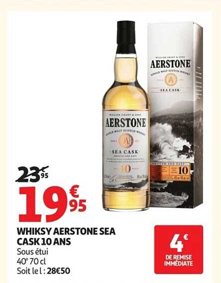 WHISKY AERSTONE SEA CASK 10 ANS