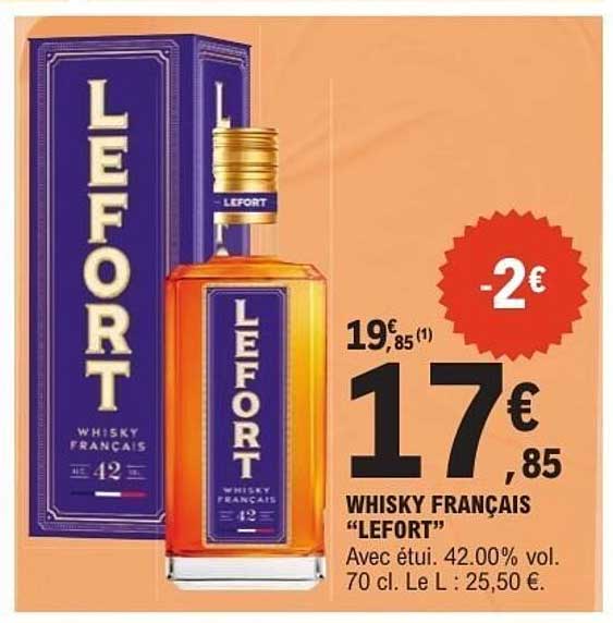 WHISKY FRANÇAIS "LEFORT"