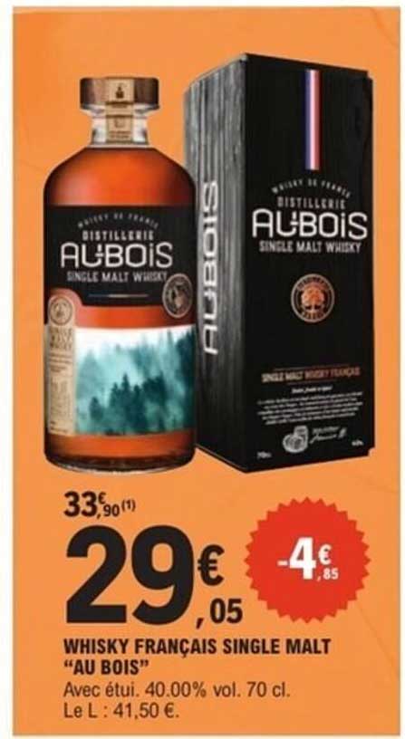 WHISKY FRANÇAIS SINGLE MALT “AU BOIS”