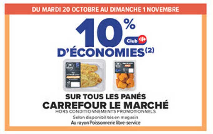 10% d'ÉCONOMIES(2)