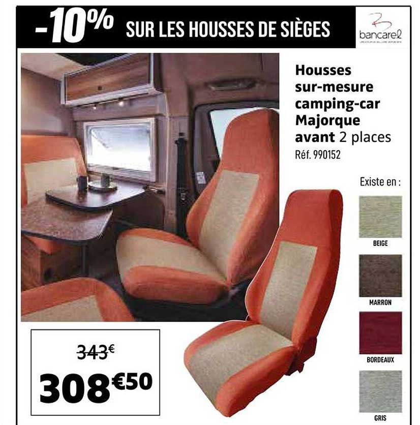 -10% SUR LES HOUSSES DE SIÈGES