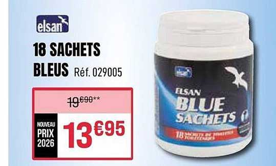 18 SACHETS BLEUS Réf. 029005