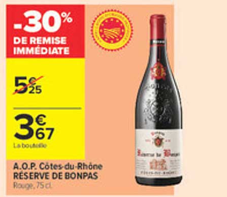 -30% DE REMISE IMMÉDIATE