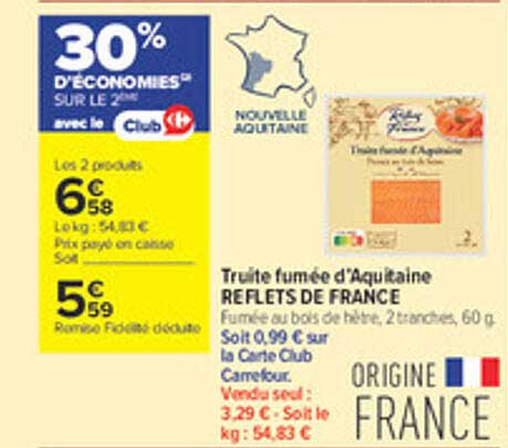 30% D'ÉCONOMIES SUR LE 2ème avec le Club Carrefour