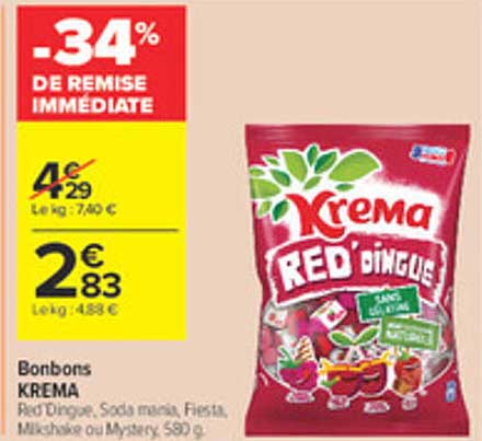 -34% DE REMISE IMMÉDIATE