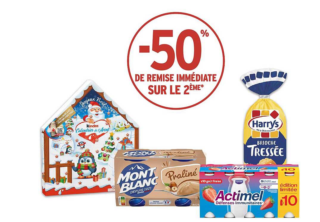 -50% DE REMISE IMMÉDIATE SUR LE 2ÈME*