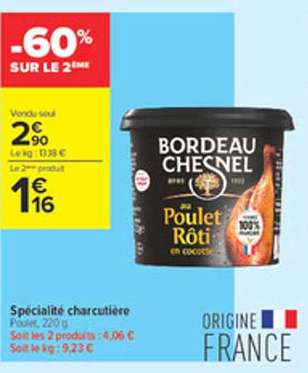 -60% SUR LE 2ÈME