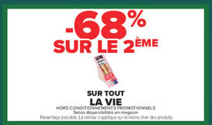 -68% SUR LE 2ÈME