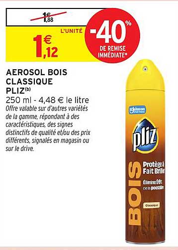 AEROSOL BOIS CLASSIQUE PLIZ(b)