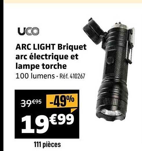 ARC LIGHT Briquet arc électrique et lampe torche